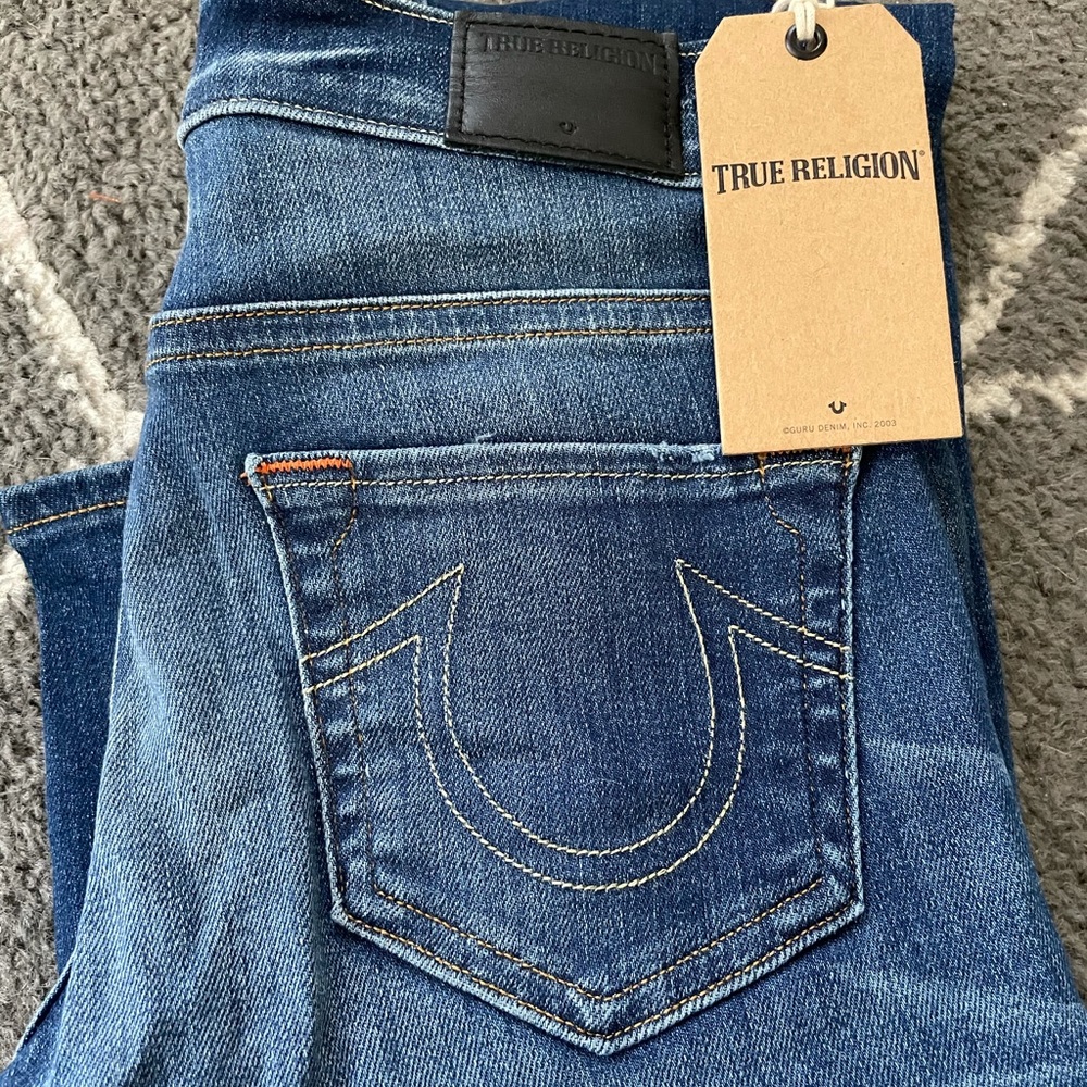 Dark Wash True Religion Boot Cut Jeans